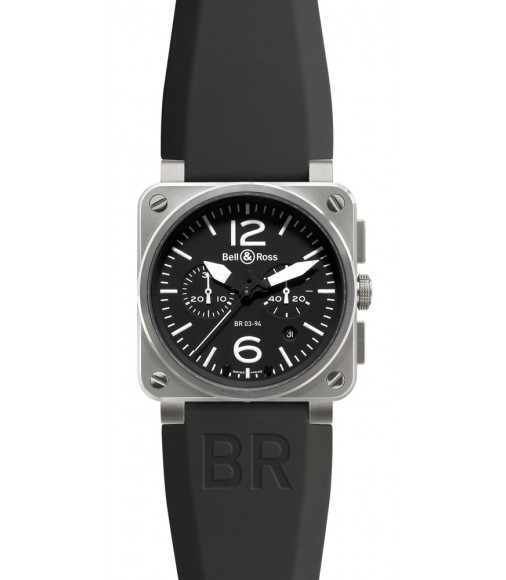 Bell & Ross Chronograph 42mm Mens Watch Replica BR 03-94 STEEL